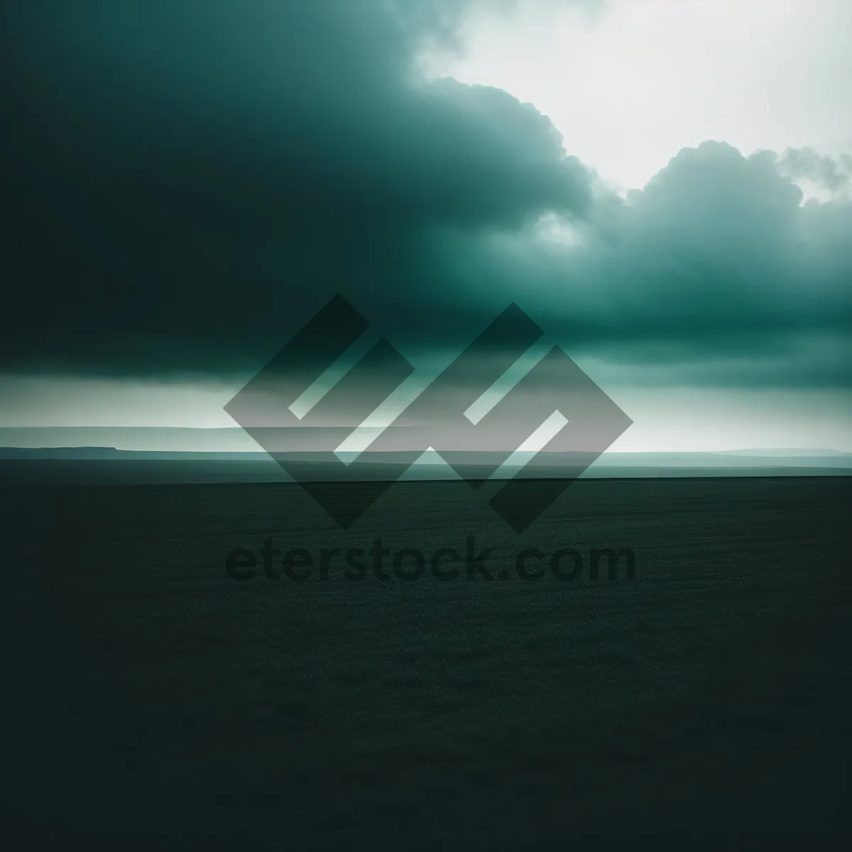Picture of Serene Seascape at Sunset: Majestic Horizon Embracing Vibrant Skies.
