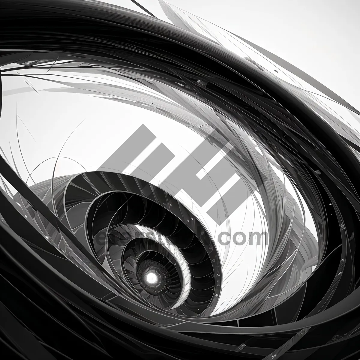 Picture of Dynamic Wheel Motion: Shiny Fractal Wave Design