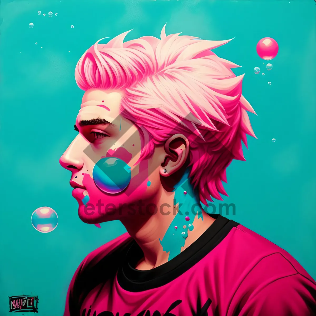 Picture of Party DJ Cartoon Art Design