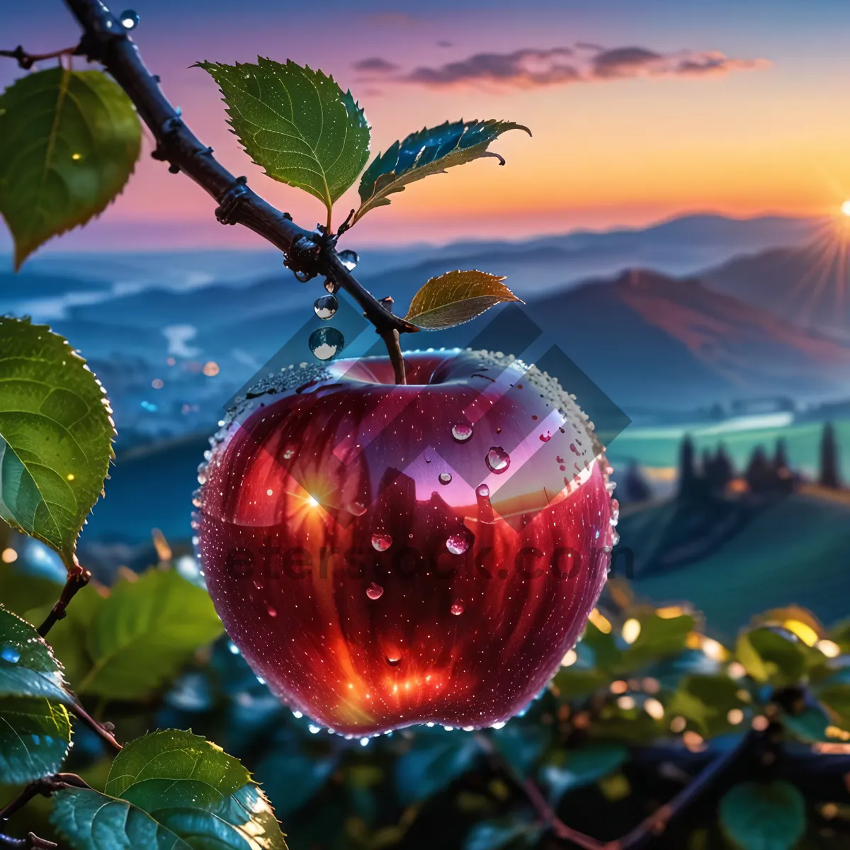 Picture of Juicy Apple for Holiday Decoration