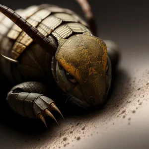 Brown Insect Grenade - Close Explosive Arthropod Shell