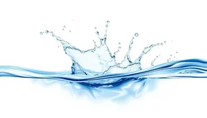 Flowing Water Splash Graphic Element