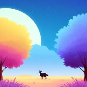 Vibrant Summer Sky with Clear Sunny Weather