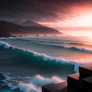 Serenity at Sunset: Coastal Reflections