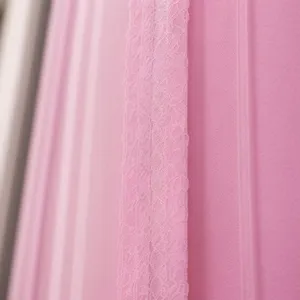 Striped Pink Shower Curtain Design