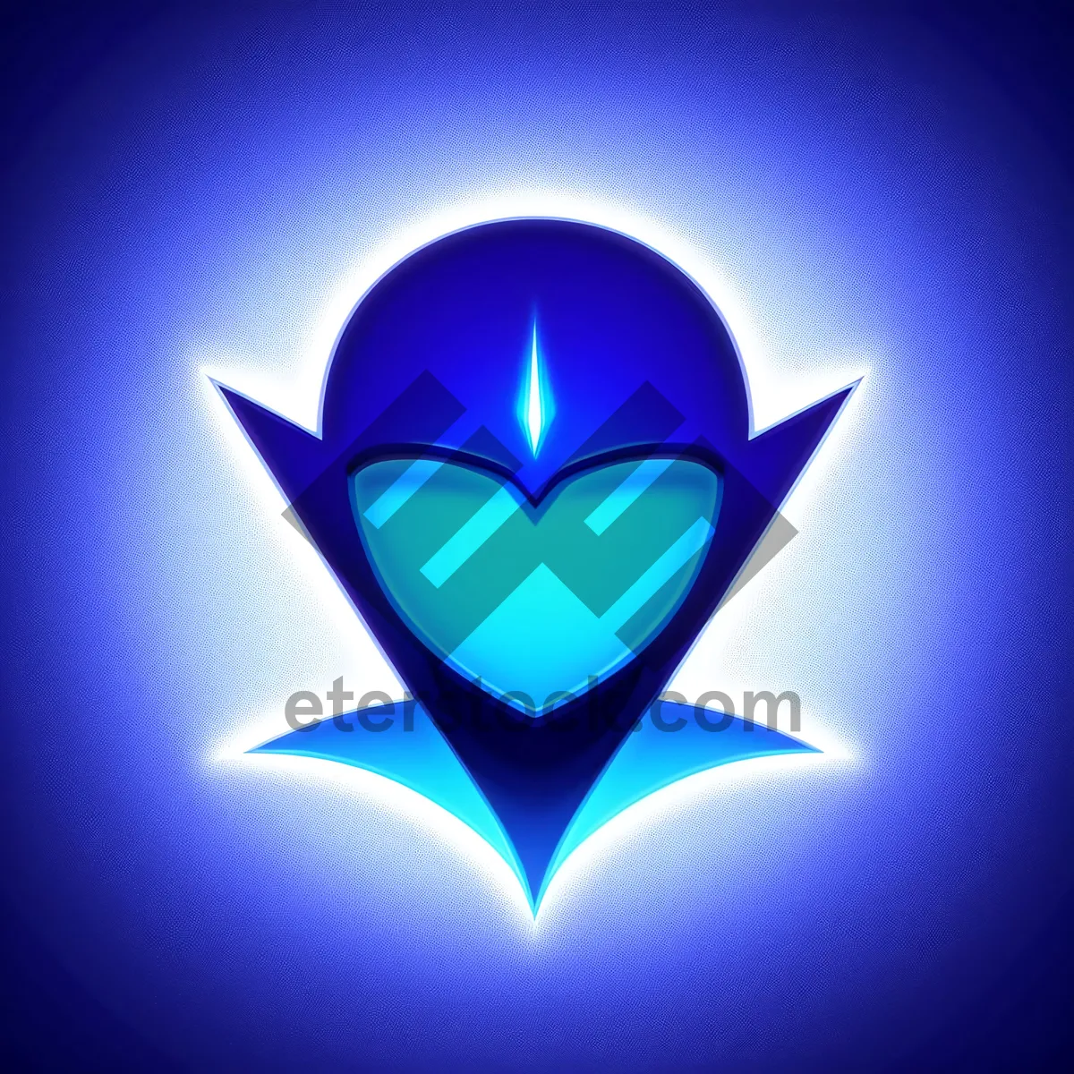 Picture of Shining Gem Lightning Icon - Graphic Design Element