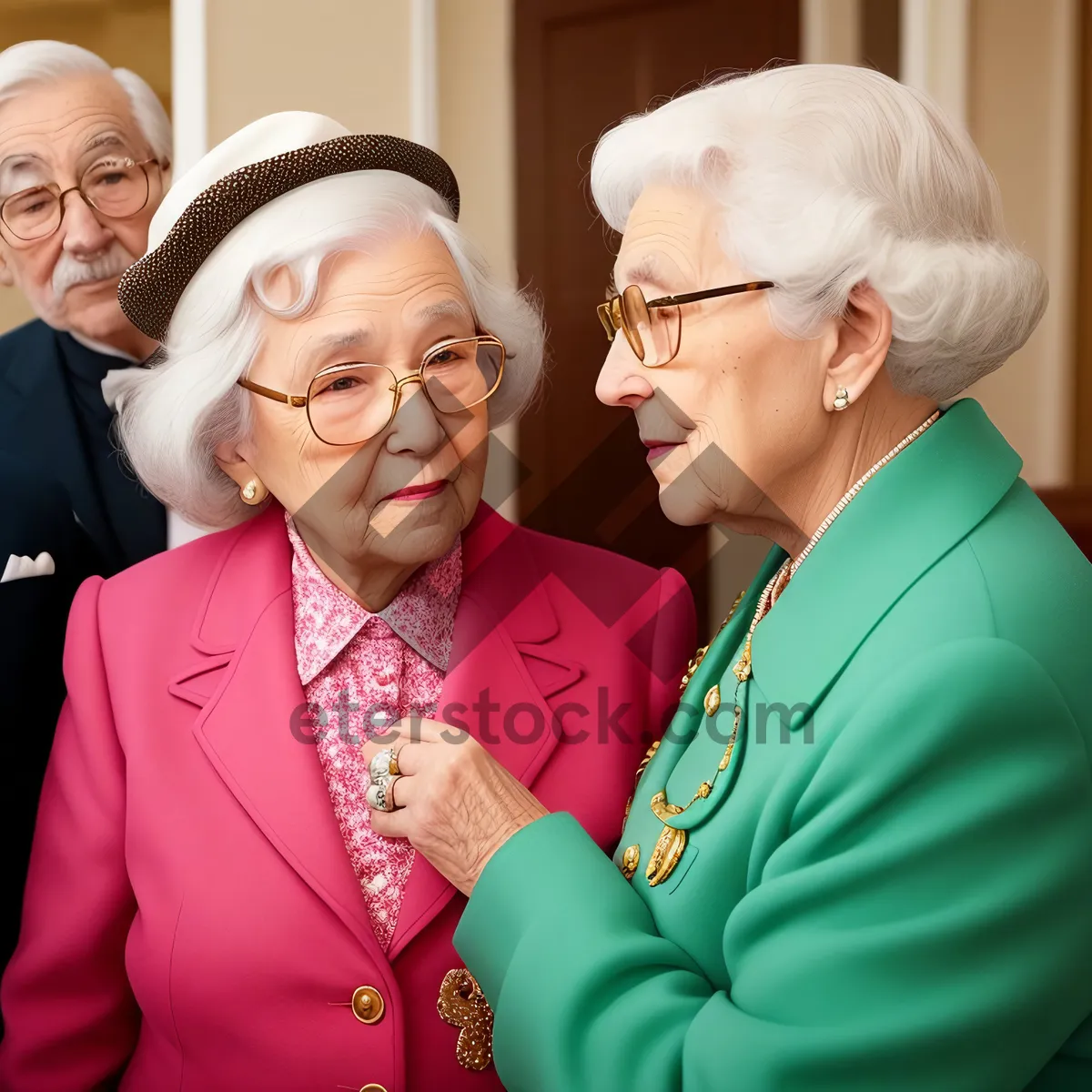 Picture of Happy Senior Executive Couple Embracing Retirement