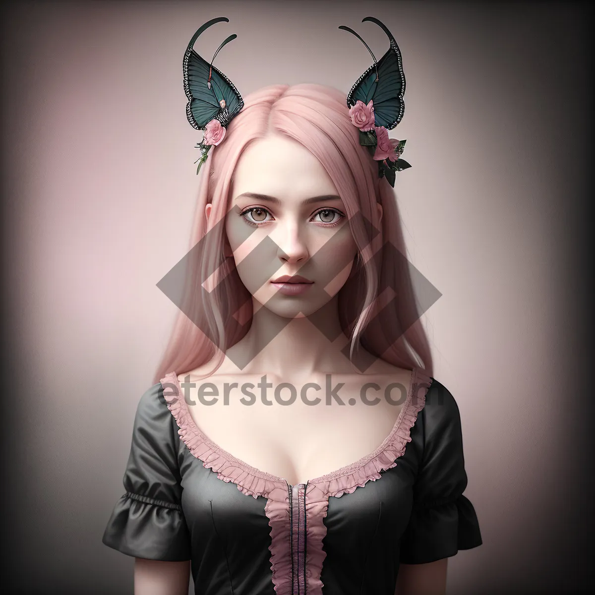 Picture of Elegant Sensuality: A Lovely Aristocrat with Sexy Style