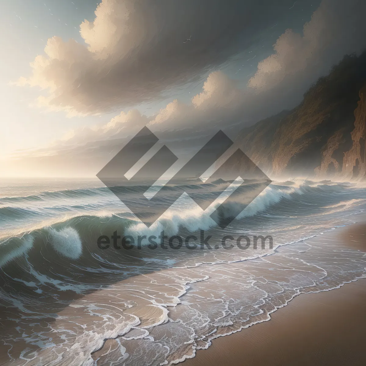 Picture of Serene Sunset over Tropical Beach