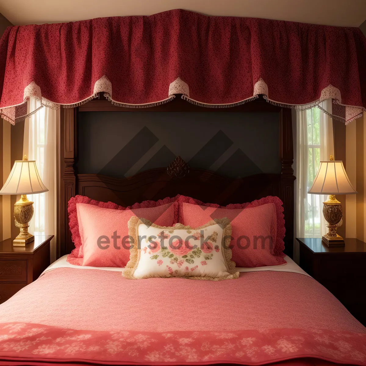 Picture of Modern Luxe Bedroom Retreat Featuring Four-Poster Bed