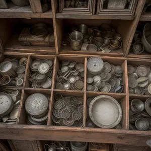 Checkerboard China Cabinet with Protective Cap