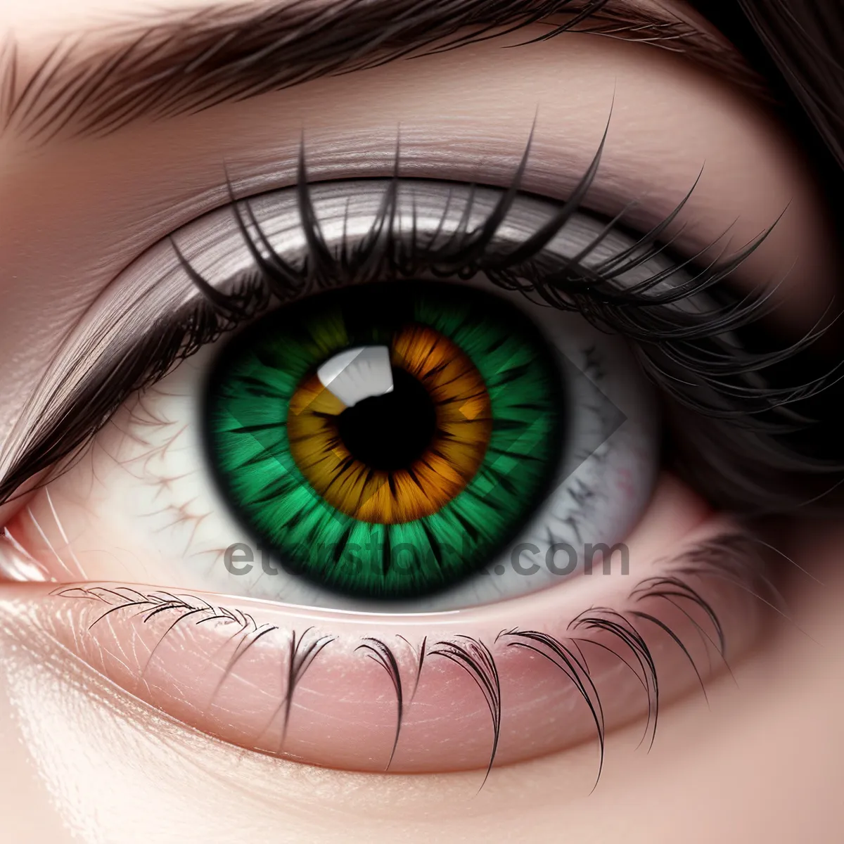 Picture of Gorgeous Human Eye with Mesmerizing Iris