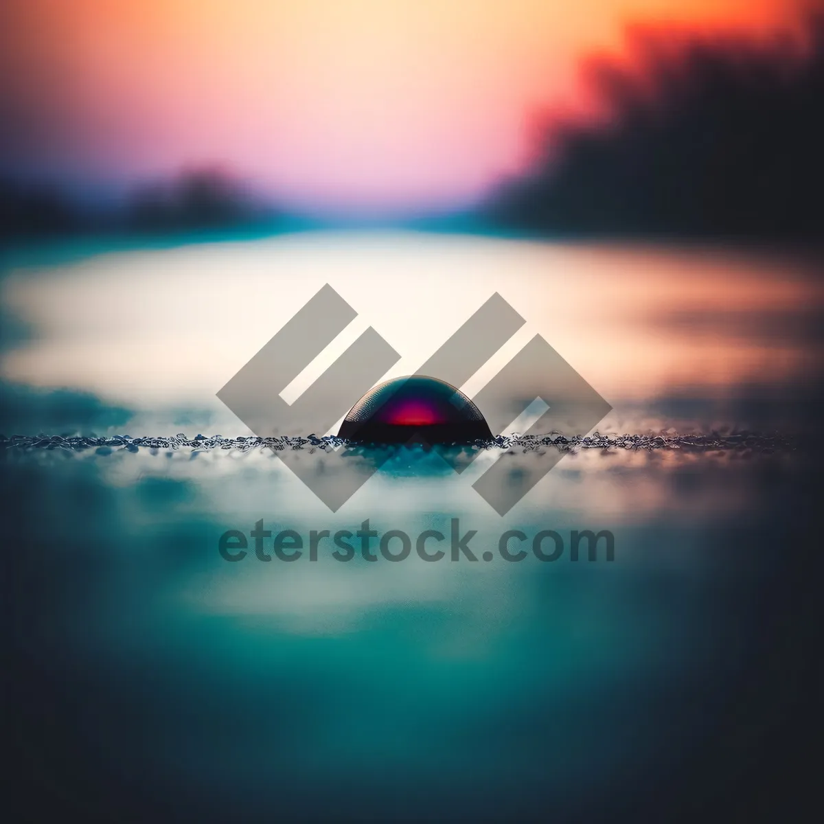 Picture of Vibrant Sunset Over the Serene Ocean