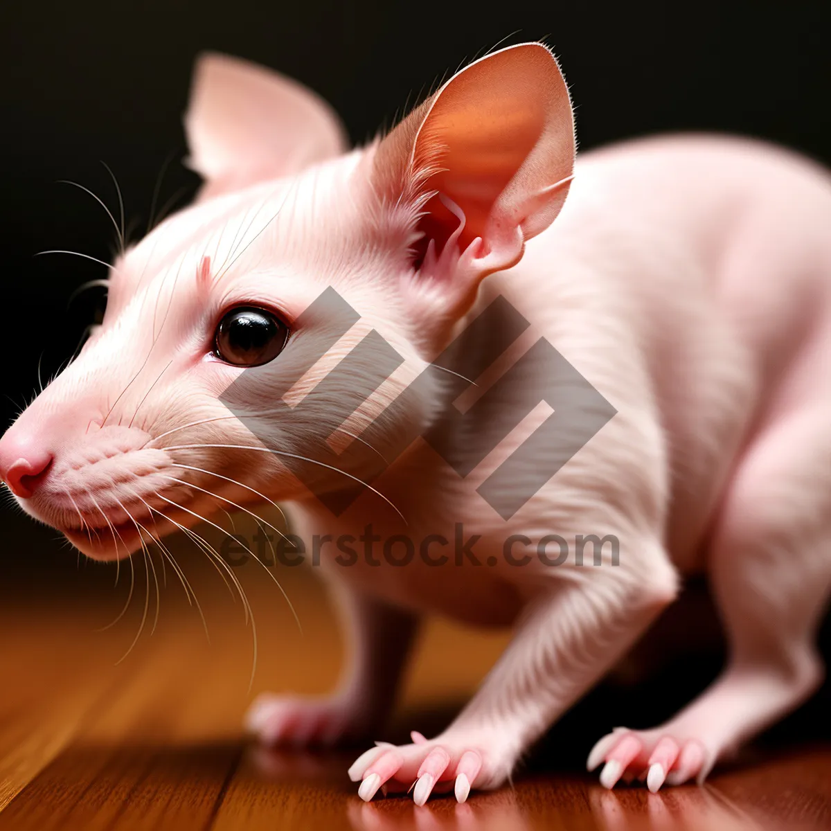 Picture of Adorable Furry Kitten with Whiskers