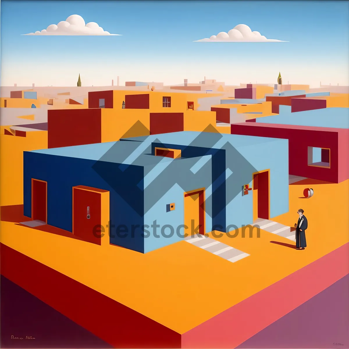 Picture of Export 3D House Business Sign