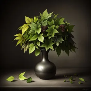 Seasonal Evergreen Bonsai in Decorative Vase