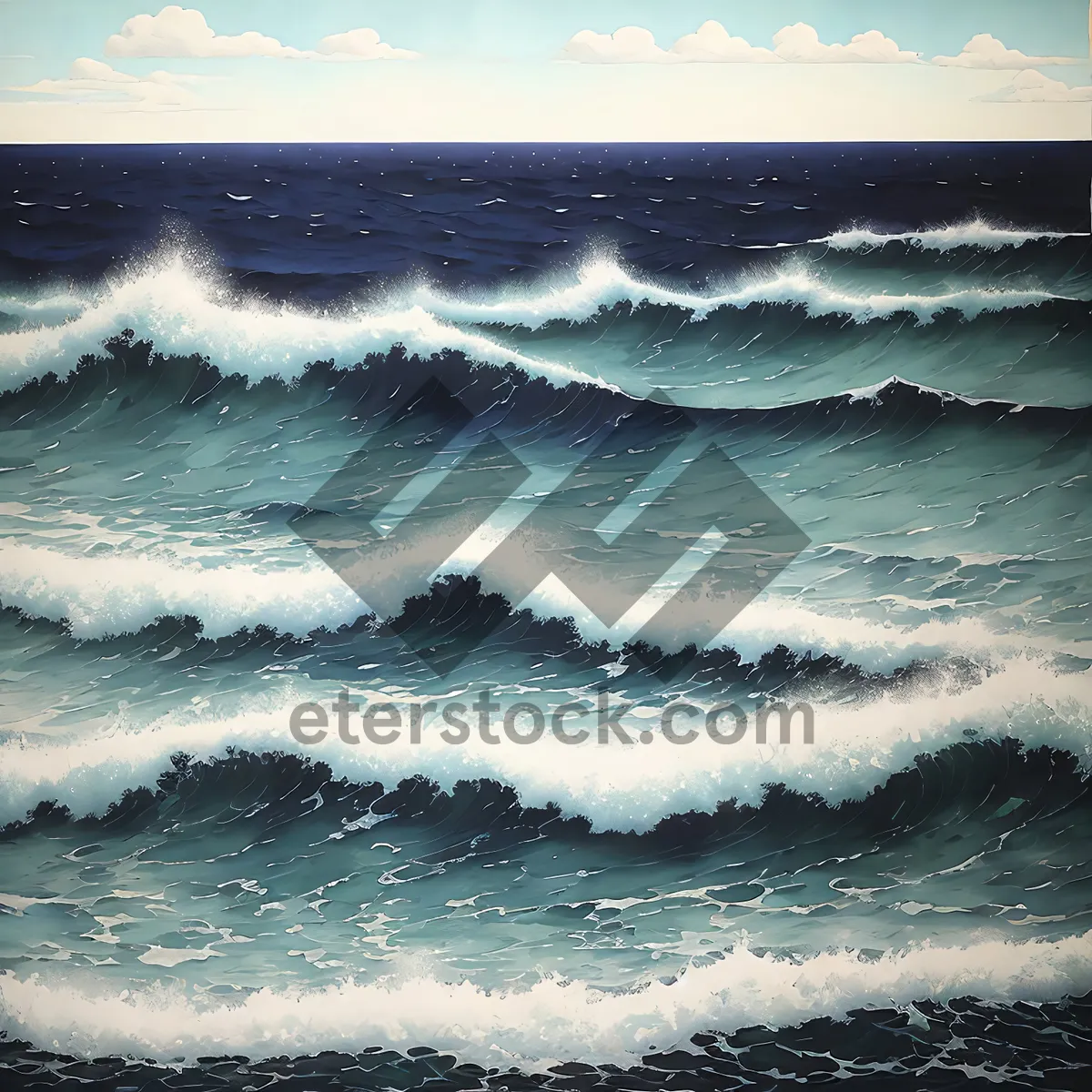 Picture of Serene Summer Seascape: Beach, Waves, and Paradise