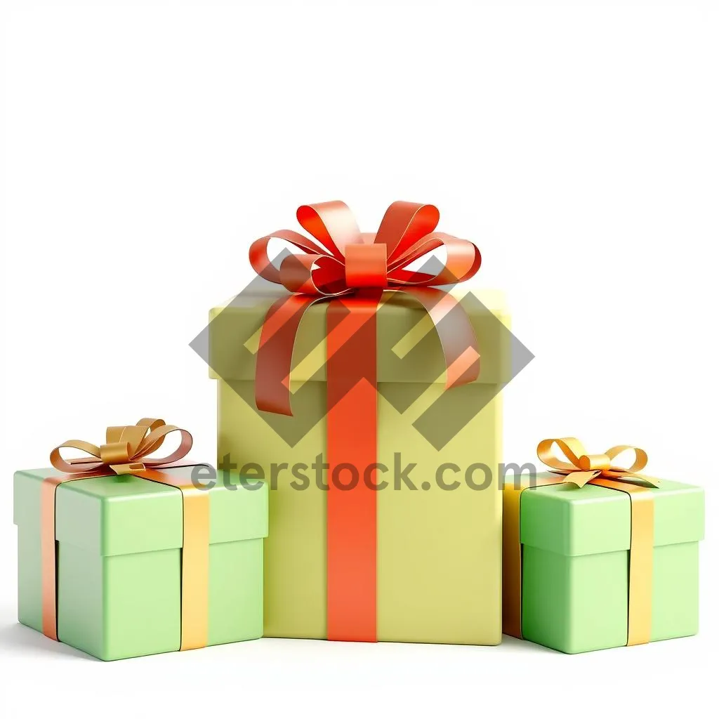 Picture of Gift Box with Ribbon for Celebration