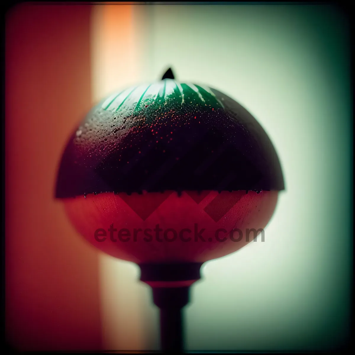 Picture of Red Wine Glass with Lampshade in a Celebration