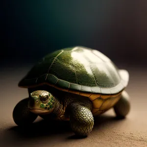 Cute Mud Turtle: Slow-moving Reptile with a Protective Shell