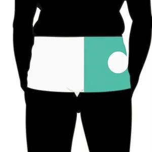 Artistic Male Silhouette with Belly - Pantie Man