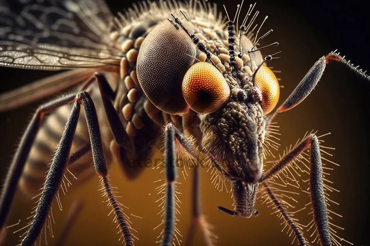 Picture of Arthropod on Plant with Decorative Close-up View