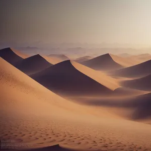 Serenity amidst the endless desert dunes.