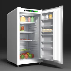 Modern White Open-Door Refrigeration System