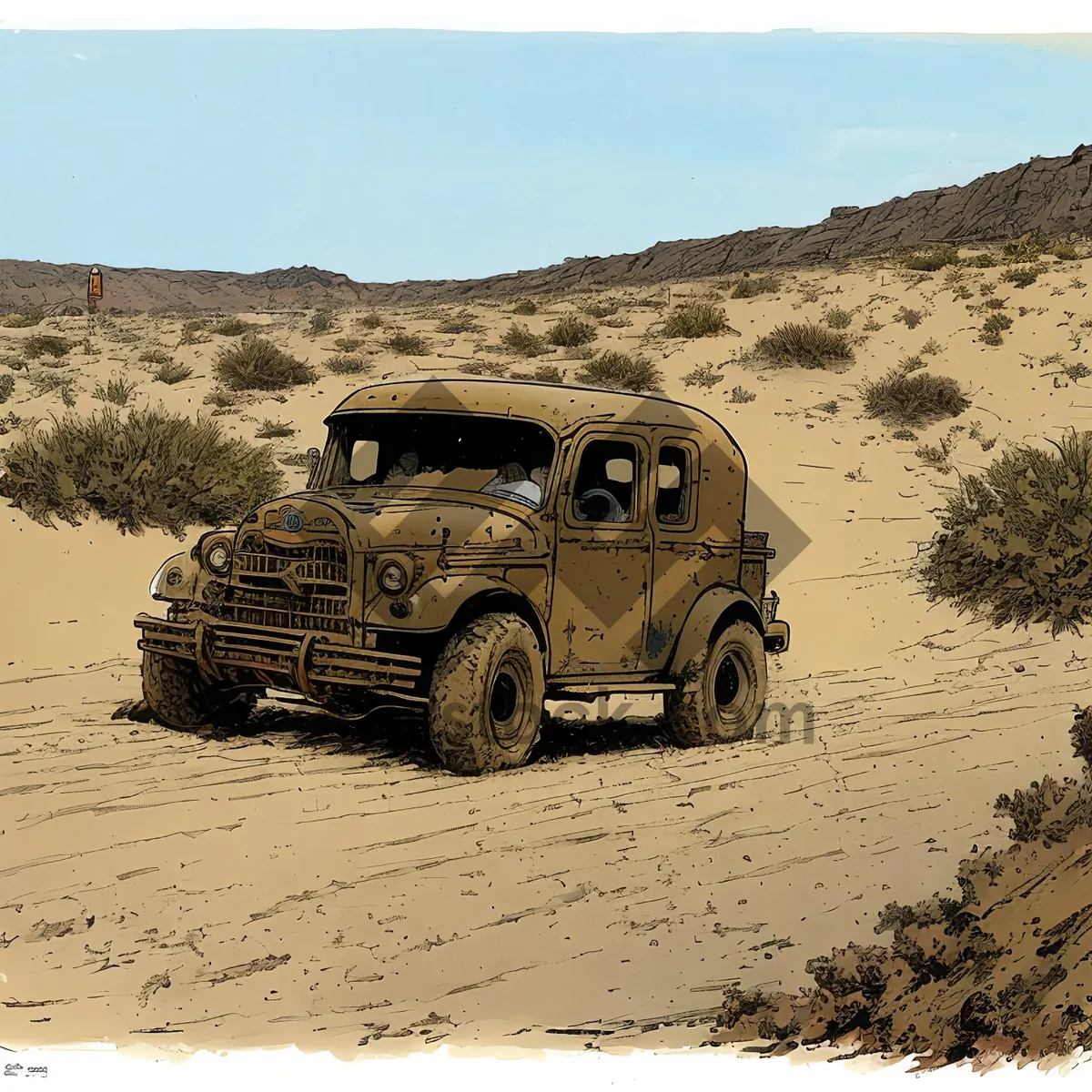 Picture of Sky-high Drive: Transporting with Wheels on Road