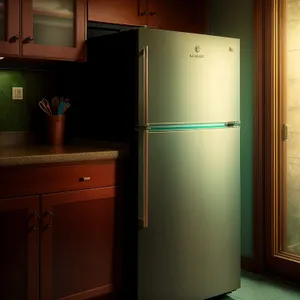 Modern Kitchen Refrigerator with Stylish White Design
