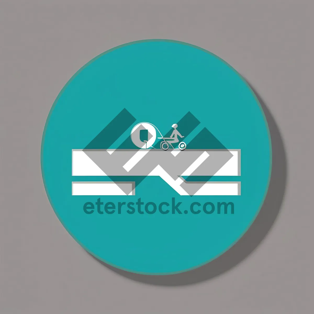 3D glossy round button icon