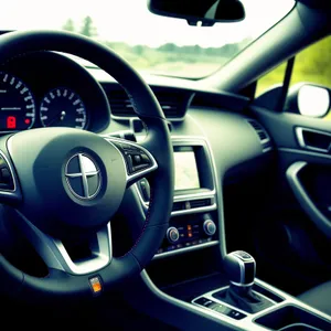 Modern Car Cockpit Control Panel