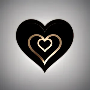 Romantic Heart Icon - Valentine's Day Graphic Design