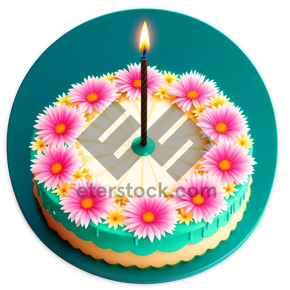 Picture of Colorful Wax Design - Crayon Candle Writing