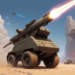 Skybound Military Rocket: High-Angle Gun Armament