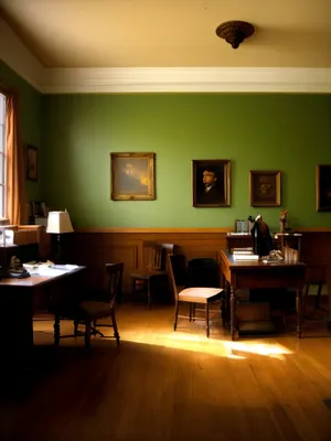 Modern interior design of a luxurious restaurant.