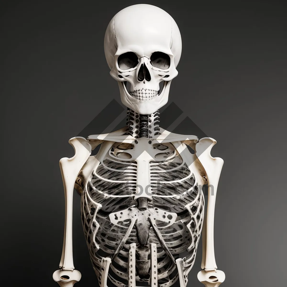 Picture of Pirate Skull Anatomy X-Ray Scary Skeletonpose