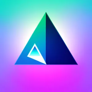 Pyramid Sign Icon - Triangle Graphic Design