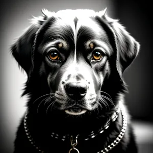 Inquisitive Border Collie Puppy With Cute Expressive Eyes