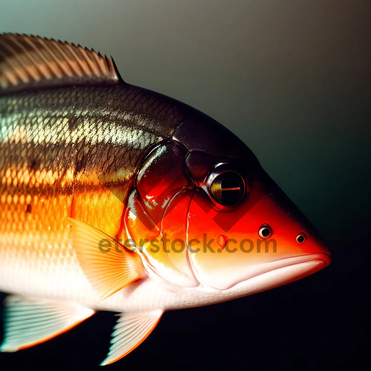 Picture of Sparkling Snapper in Seawater: A Vibrant Aquarium Delight