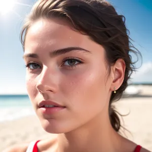 Gorgeous Beauty in Natural Studio Portrait