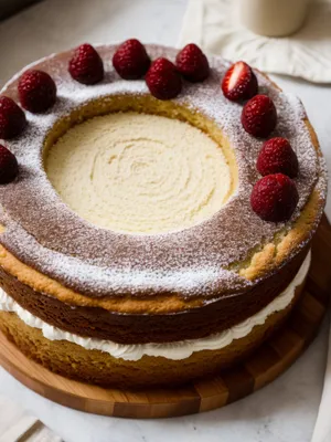 Delicious Berry Cream Cake - Freshly Baked Gourmet Treat