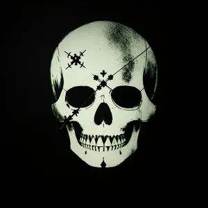 Sinister Skull and Bones: A Spooky Pirate's Death