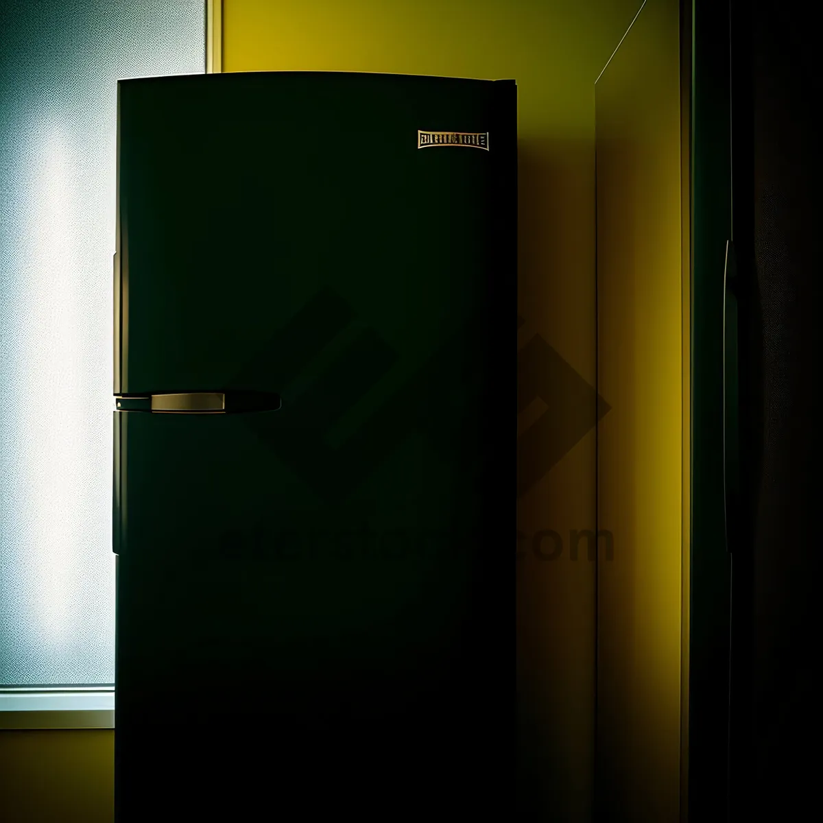 Picture of Modern Interior White Goods Refrigerator with Elegant Design