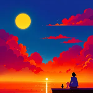 Radiant Sunsets Over Tranquil Seas
