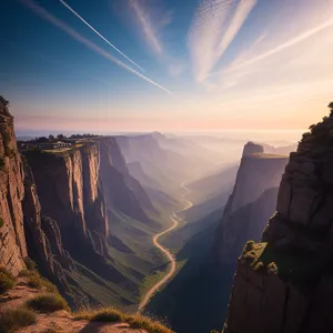 Grand Canyon National Park's Majestic Valley Landscape