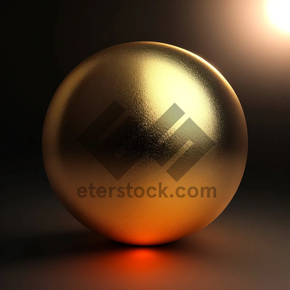 Picture of Gleaming Glass Egg Icon with Shiny Reflection