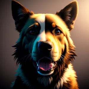 Purebred Border Collie: Studio Portrait of a Cute Shepherd Dog
