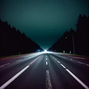 Highway Speed: Blurred Motion on Night Drive