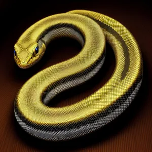 Night Snake - Deadly Reptile Slithering in the Wild